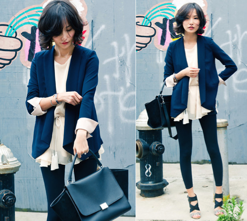 Take note: transform your work separates with a femme chiffon blouse layered underneath.
Photo courtesy of Lookbook.nu
Take note: transform your work separates with a femme chiffon blouse layered underneath.
Photo courtesy of Lookbook.nu