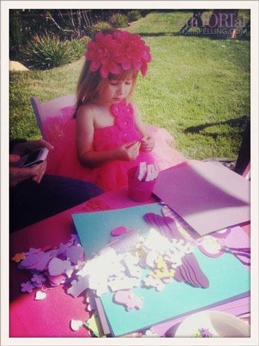 This makes a Craftista mom so happy! A chip off the old block. She loves to craft! Here she is making foam crowns with embellishments from Oriental Trading Company.
This makes a Craftista mom so happy! A chip off the old block. She loves to craft! Here she is making foam crowns with embellishments from Oriental Trading Company.