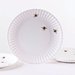 What Is It? Reusable White Dinner Plates With Bees