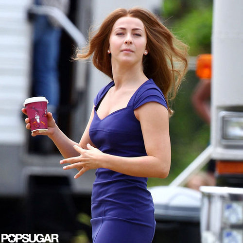 Julianne Hough debuted a darker hair color for her role in Safe Haven.
Julianne Hough debuted a darker hair color for her role in Safe Haven.