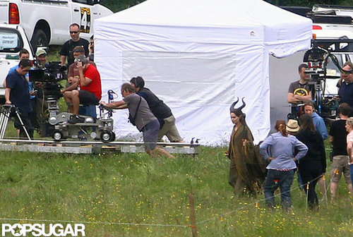 Angelina Jolie shot Maleficent.
Angelina Jolie shot Maleficent.