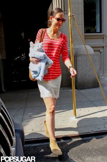 Katie Holmes headed out in the morning. Katie Holmes headed out in the morning.