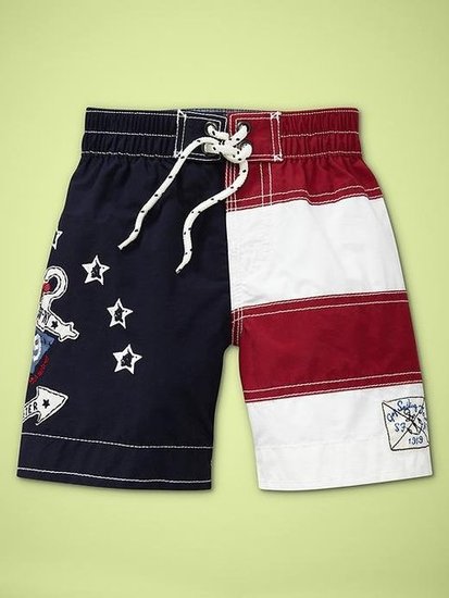 Little Boys: Baby Gap Stars and Stripes Swim Trunks ($17, originally $25)