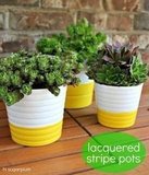 {DIY} Lacquered Pots
