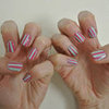 DIY Sticky Tape Manicure Using Nail Polish and Tape