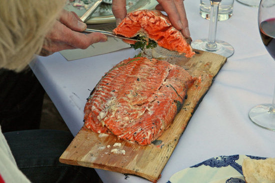 Washington: Cedar Plank Grilled Salmon