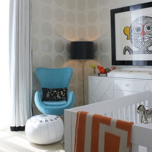 Modern, Colorful Nursery
