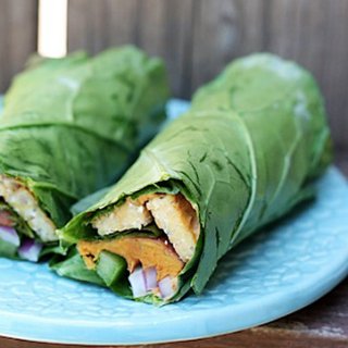 Tempeh and Sweet Potato Collard Wrap Recipe