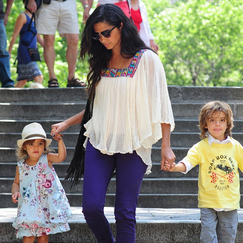 Camila Alves With Levi and Vida at Central Park Zoo