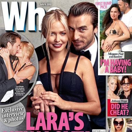 Lara Bingle Pictures With Boyfriend Gareth Moody in Who Magazine