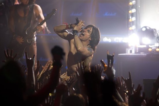 Tom Cruise rocked out shirtless on stage for Rock of Ages in 2012.
Tom Cruise rocked out shirtless on stage for Rock of Ages in 2012.
