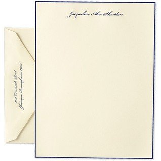 Navy Blue Bordered Letter Sheets Navy Blue Bordered Letter Sheets