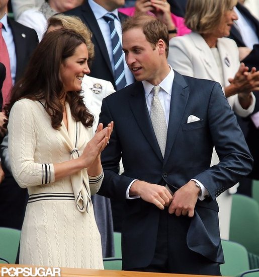 Kate Middleton clapped at Wimbledon with Prince William.
Kate Middleton clapped at Wimbledon with Prince William.