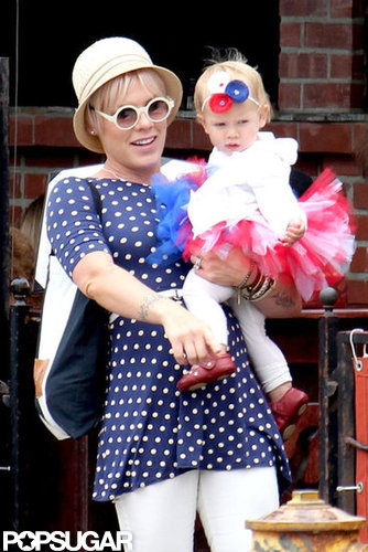 Pink and her daughter, Willow Hart, were dressed for the holiday in LA.
Pink and her daughter, Willow Hart, were dressed for the holiday in LA.