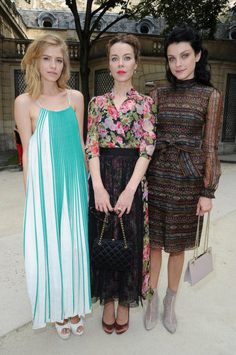 Elena Perminova, Ulyana Sergeenko, Jessica Stam Elena Perminova, Ulyana Sergeenko, Jessica Stam