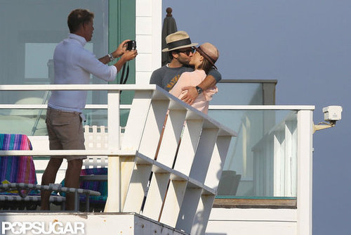 Alessandra Flaunts Postbaby Bikini Body and Shows PDA on the Beach Alessandra Flaunts Postbaby Bikini Body and Shows PDA on the Beach