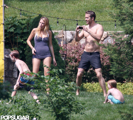 Ryan Reynolds was shirtless with Blake Lively in New York to celebrate the Fourth of July.
Ryan Reynolds was shirtless with Blake Lively in New York to celebrate the Fourth of July.