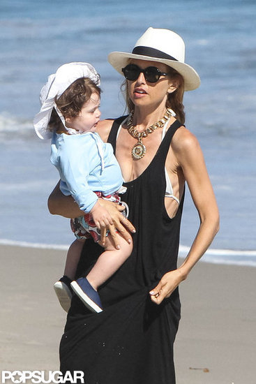 Rachel Zoe spent the day with her son Skyler on the beach in Malibu.
Rachel Zoe spent the day with her son Skyler on the beach in Malibu.