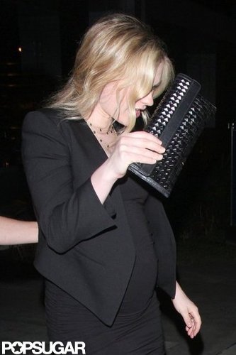 Anna Paquin carried a cute black clutch with her as she left BOA Steakhouse.
Anna Paquin carried a cute black clutch with her as she left BOA Steakhouse.