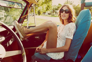 How to Wear Dresses and Sneakers