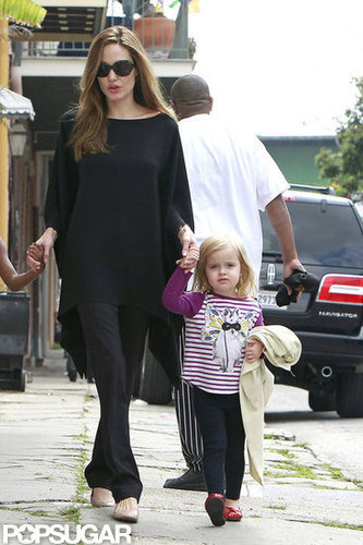 Angelina Jolie took Vivienne Jolie-Pitt by the hand during a visit to the market in New Orleans in March 2012.
Angelina Jolie took Vivienne Jolie-Pitt by the hand during a visit to the market in New Orleans in March 2012.