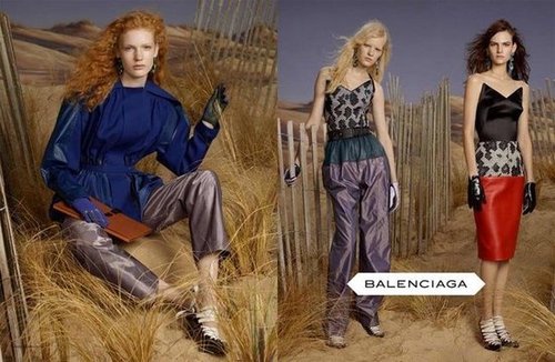 Balenciaga embarks on a space cowboy mission via its Fall '12 campaign.
Balenciaga embarks on a space cowboy mission via its Fall '12 campaign.