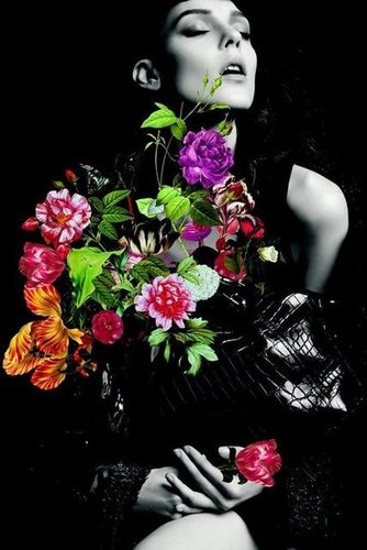 Nina Ricci strikes a chord with its dark glamour and bright floral offset.
Nina Ricci strikes a chord with its dark glamour and bright floral offset.