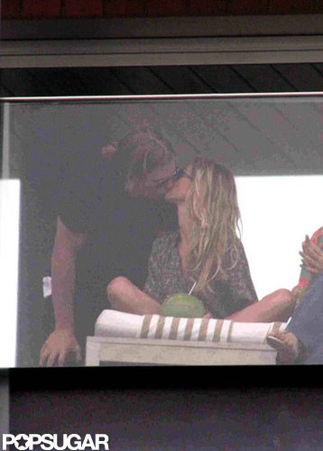 Tom Brady leaned in for a kiss with Gisele Bündchen while vacationing in Rio de Janeiro, Brazil, together in March 2011.
Tom Brady leaned in for a kiss with Gisele Bündchen while vacationing in Rio de Janeiro, Brazil, together in March 2011.