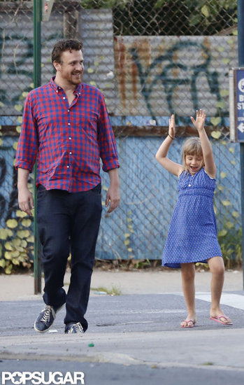 Jason Segel and Matilda Ledger hung out in Brooklyn.
Jason Segel and Matilda Ledger hung out in Brooklyn.
