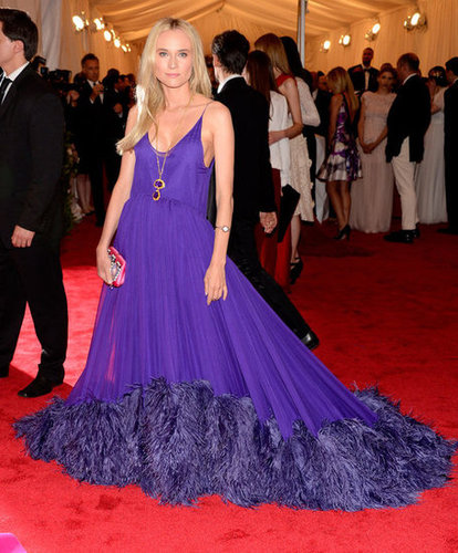 She had a serious entrance at this year's Met Gala in a showstopping purple Prada gown.
She had a serious entrance at this year's Met Gala in a showstopping purple Prada gown.