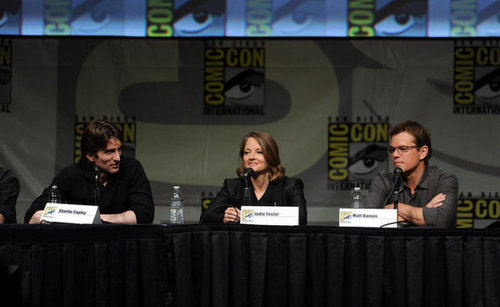 Sharlto Copley, Jodie Foster and Matt Damon were at Comic-Con.
Sharlto Copley, Jodie Foster and Matt Damon were at Comic-Con.