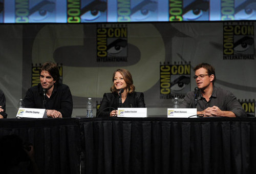 Sharlto Copley, Jodie Foster and Matt Damon talked Elysium.
Sharlto Copley, Jodie Foster and Matt Damon talked Elysium.