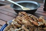 Garlic Basil Soft Shell Crabs