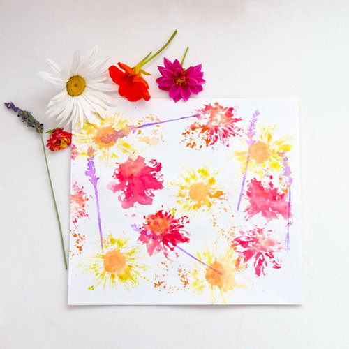 Flower Print Kids Craft