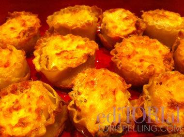 T's Meaty Lasagna Cupcakes T's Meaty Lasagna Cupcakes