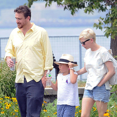 Michelle Williams, Matilda Ledger and Jason Segel Pictures in NYC