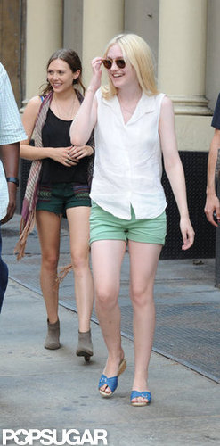 Dakota Fanning accessorized her outfit with minimal jewelry and sunglasses.
Dakota Fanning accessorized her outfit with minimal jewelry and sunglasses.