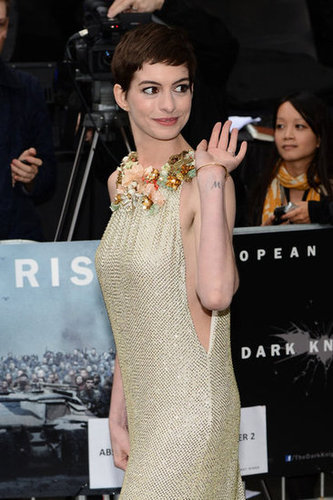 Anne Hathaway wore Gucci.
Anne Hathaway wore Gucci.