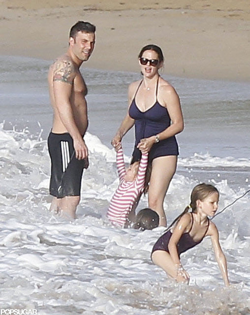 The Garner-Affleck family hit the beach in Puerto Rico in July 2012.
The Garner-Affleck family hit the beach in Puerto Rico in July 2012.
