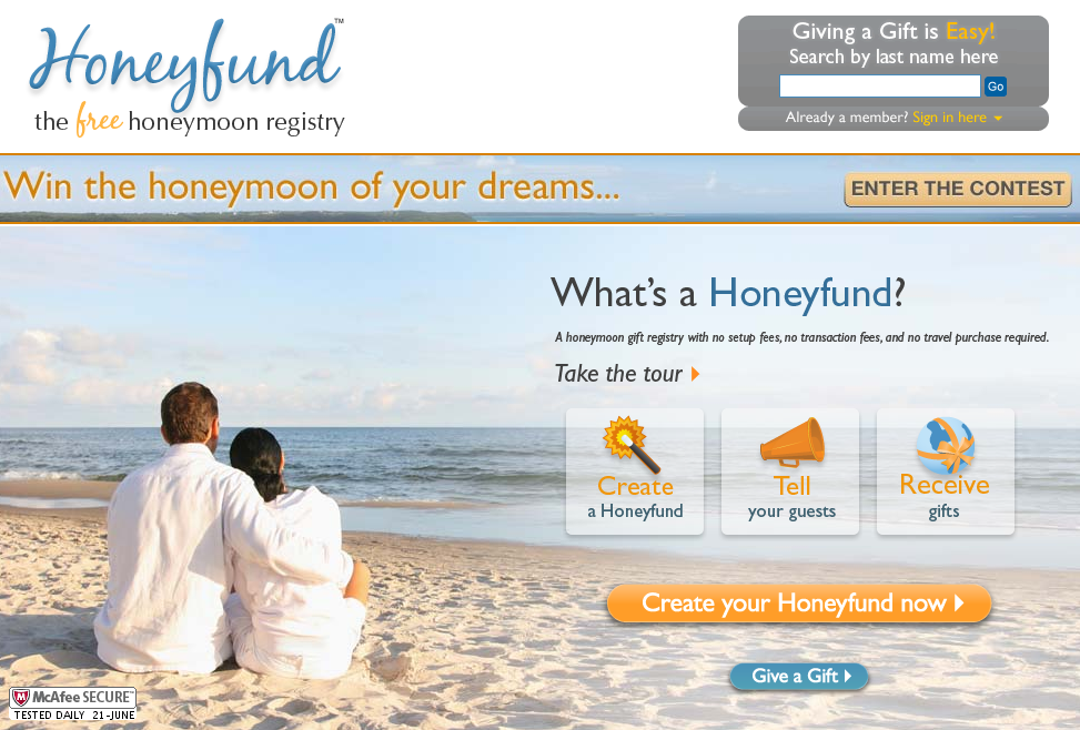 Save on the Honeymoon With This Registry Save on the Honeymoon With This Registry