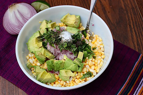 Raw Corn and Avocado Salad Raw Corn and Avocado Salad