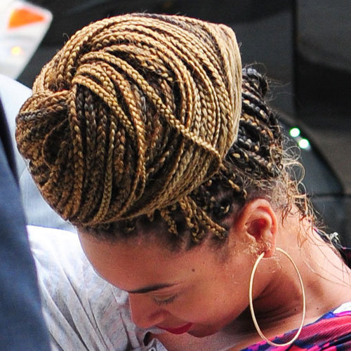 Beyonce's New Braided Bun Hairstyle