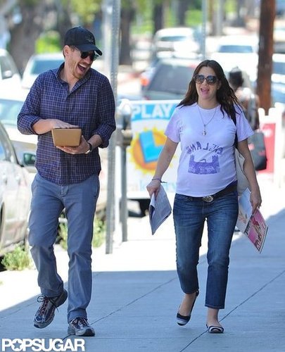 A Very Pregnant Drew Barrymore and Husband Will Share a Laugh in LA A Very Pregnant Drew Barrymore and Husband Will Share a Laugh in LA