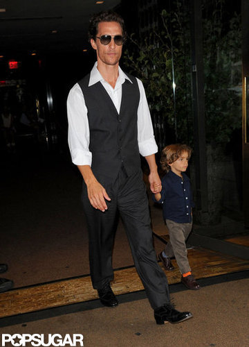 Matthew McConaughey and Little Levi Make a Dapper Duo in NYC Matthew McConaughey and Little Levi Make a Dapper Duo in NYC