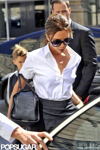 Victoria Beckham Shows Romeo the Shopping Ropes in France Victoria Beckham Shows Romeo the Shopping Ropes in France