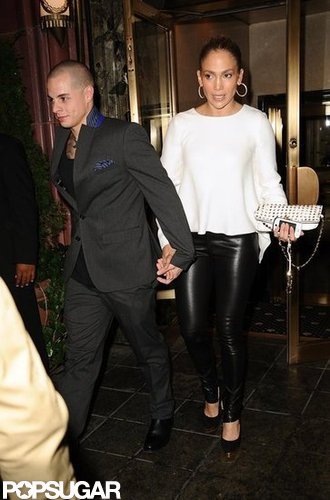 Casper Smart held onto Jennifer Lopez's hand in NYC.
Casper Smart held onto Jennifer Lopez's hand in NYC.