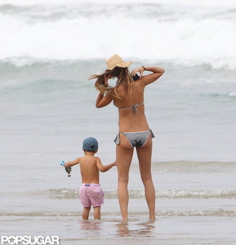 Pregnant Gisele Debuts Bump in a Bikini! Pregnant Gisele Debuts Bump in a Bikini!