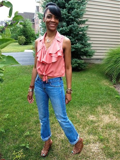 Ruffled Crop Blouse