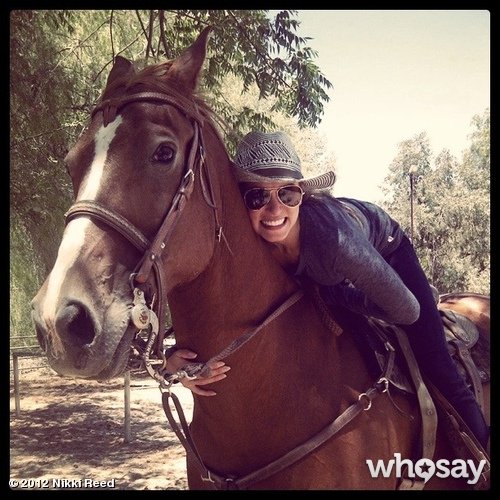 Nikki Reed spent time with her horse.
Source: Nikki Reed on WhoSay
Nikki Reed spent time with her horse.
Source: Nikki Reed on WhoSay
