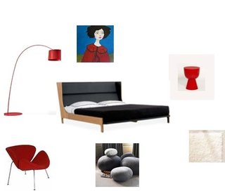 The Red Bedroom Two Ways: Modern and Romantic